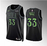 Men's New Orleans Pelicans #33 Malcolm Hill Black City Edition Stitched Basketball Jersey Dzhi,baseball caps,new era cap wholesale,wholesale hats